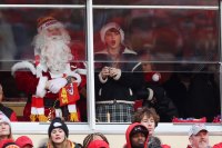 Taylor Swift Celebrates Christmas at Travis Kelce's Chiefs vs. Steelers Game in Pittsburgh 047